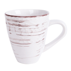 2018 New product stoneware ceramic embossed milk mug